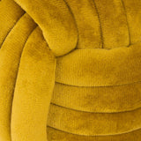 Knot Velvet Doorstop Ochre