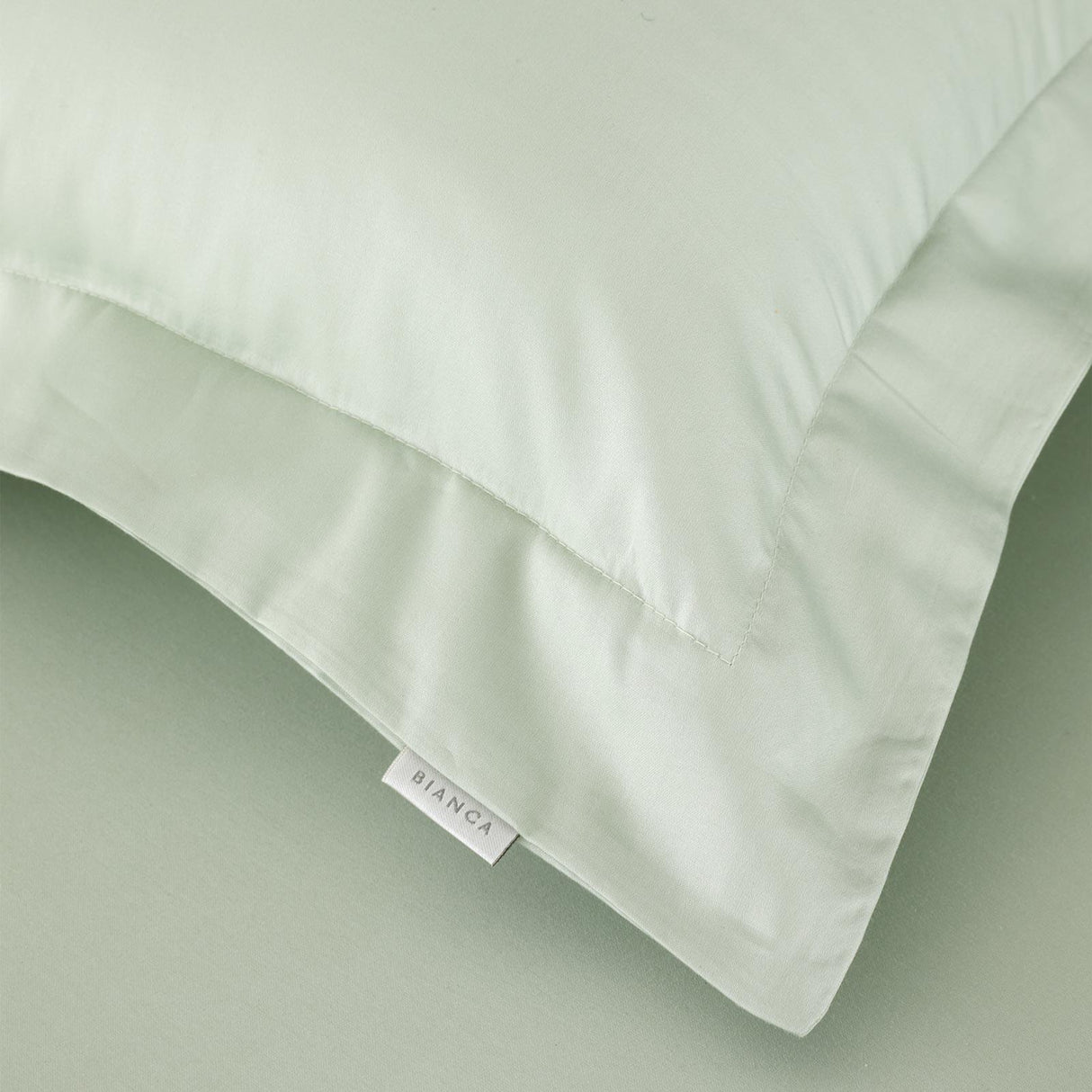 400TC Cotton Sateen Oxford Pillowcases Green