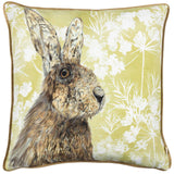 Manor Hare Watercolour Cushion Cover 17" x 17"