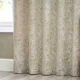 Bali Jacquard Leaf Eyelet Curtains Natural