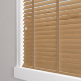 Sunwood Wood Tuscan Oak Made to Measure Venetian Blind with Toffee Tapes