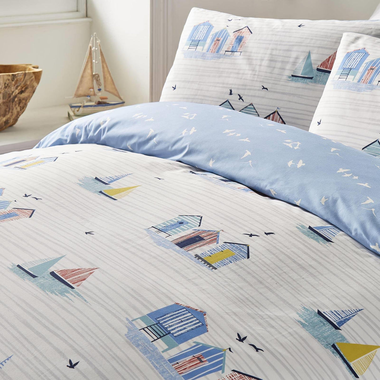 Beach Huts Duvet Cover Sets