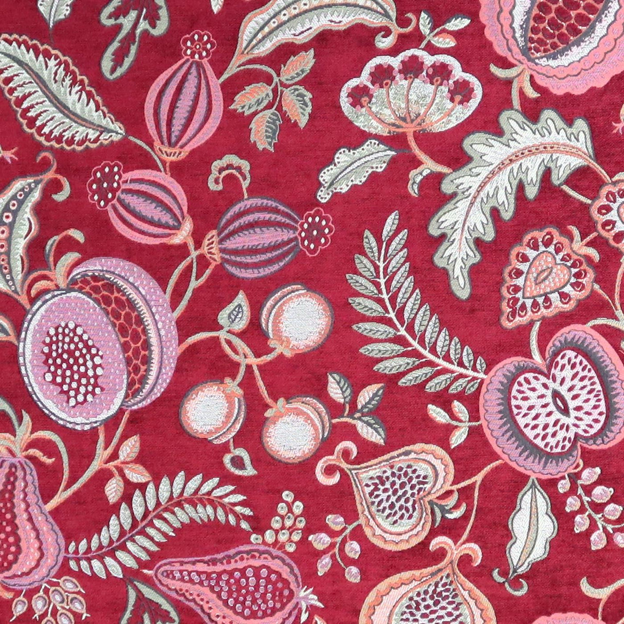 Summer Fruits Ruby Made To Measure Curtains