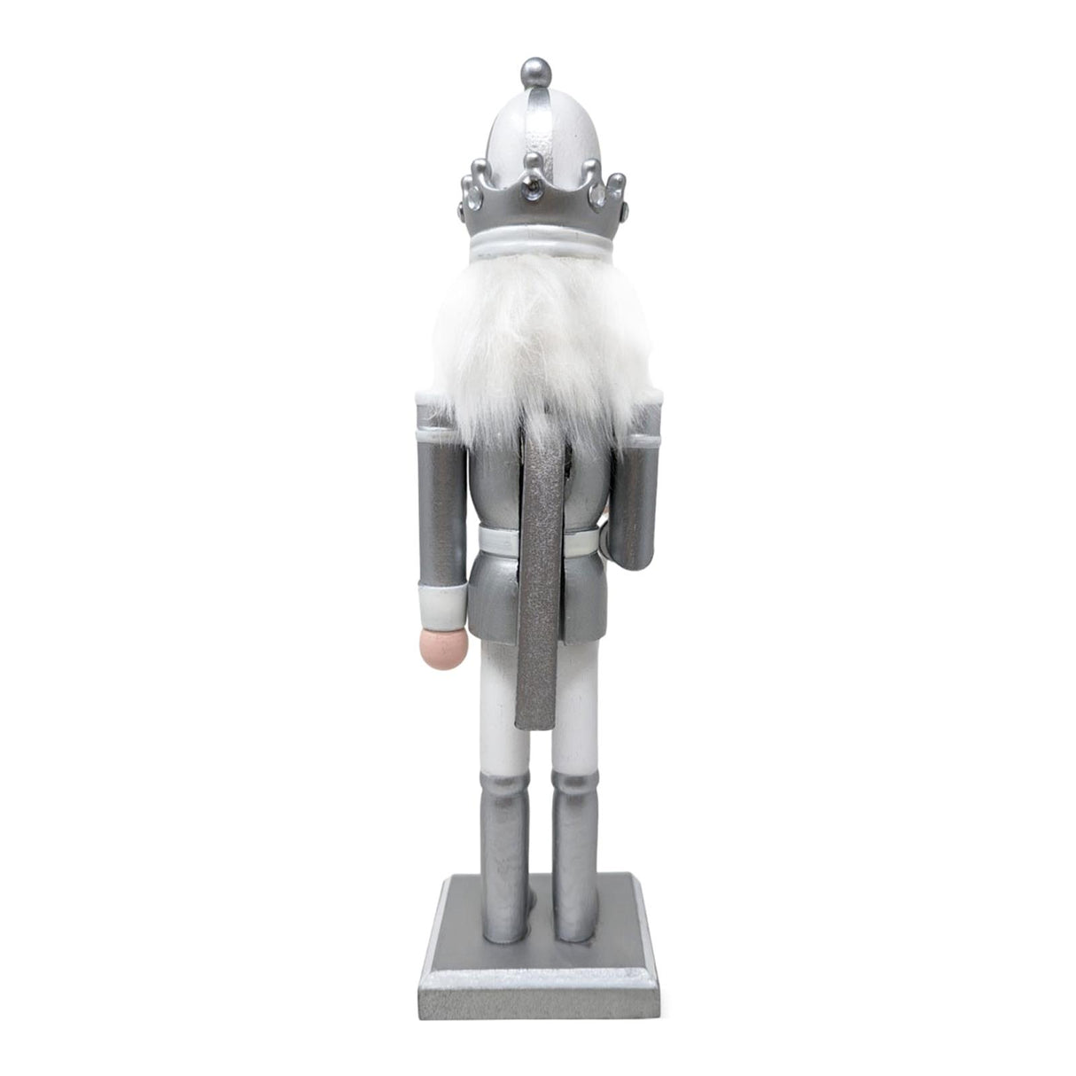 White & Silver Nutcracker with Sceptre