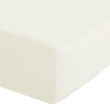 Easy-Iron Percale Extra Deep Fitted Sheet Cream