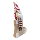 Mini Candy Cane Gonk Wooden Stocking