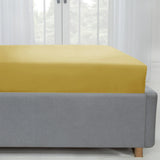 Lyla Microfibre Ochre Fitted Sheet