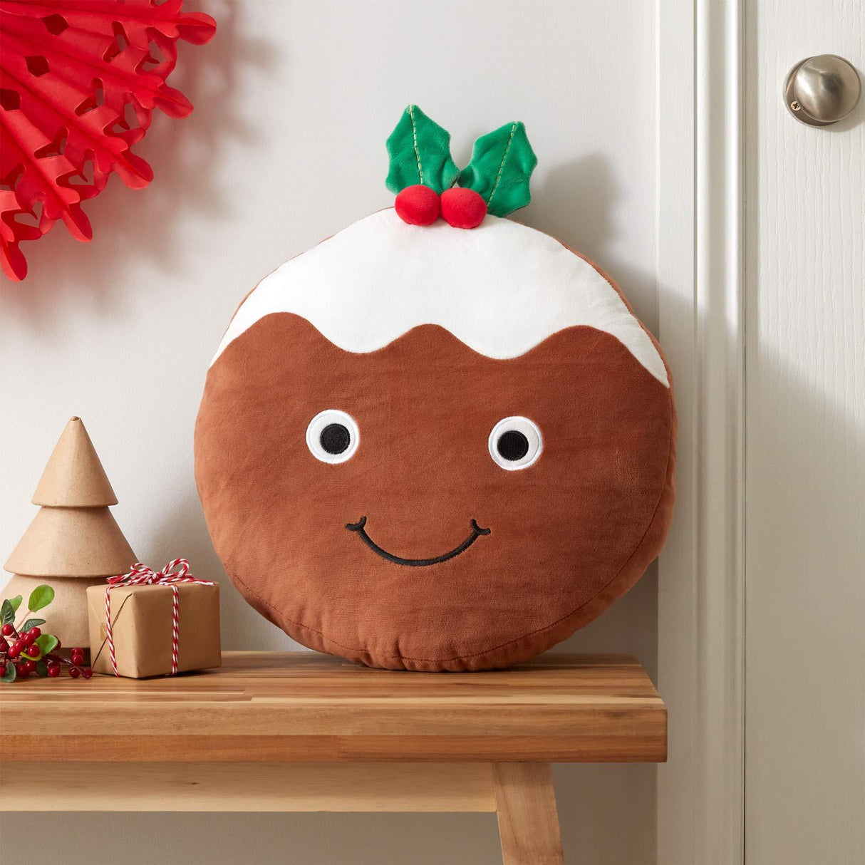 Christmas Pudding 3D Cushion