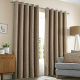 Amberley Thermal Eyelet Curtains Earth