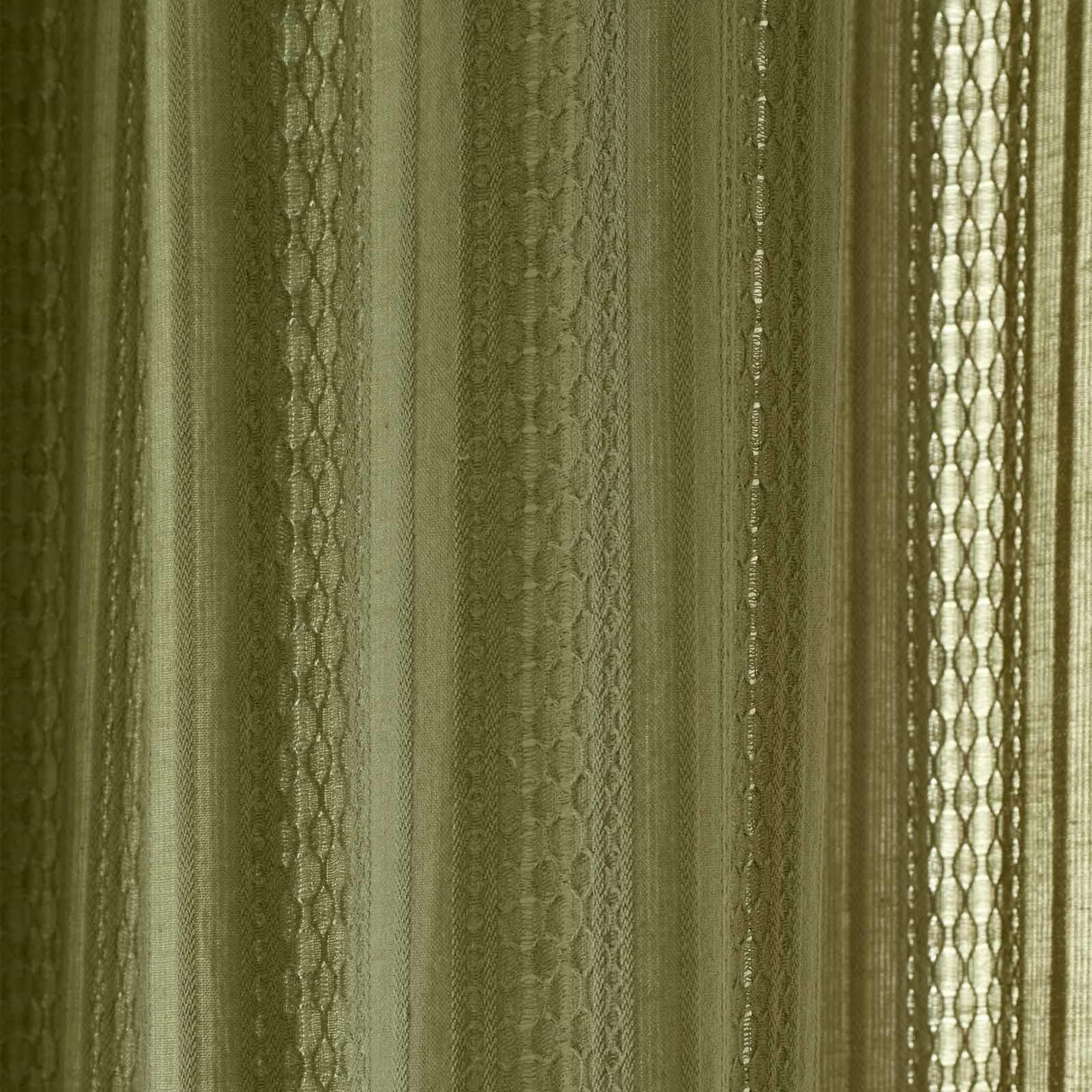 Zofia Broderie Anglaise Voile Curtain Panel Olive