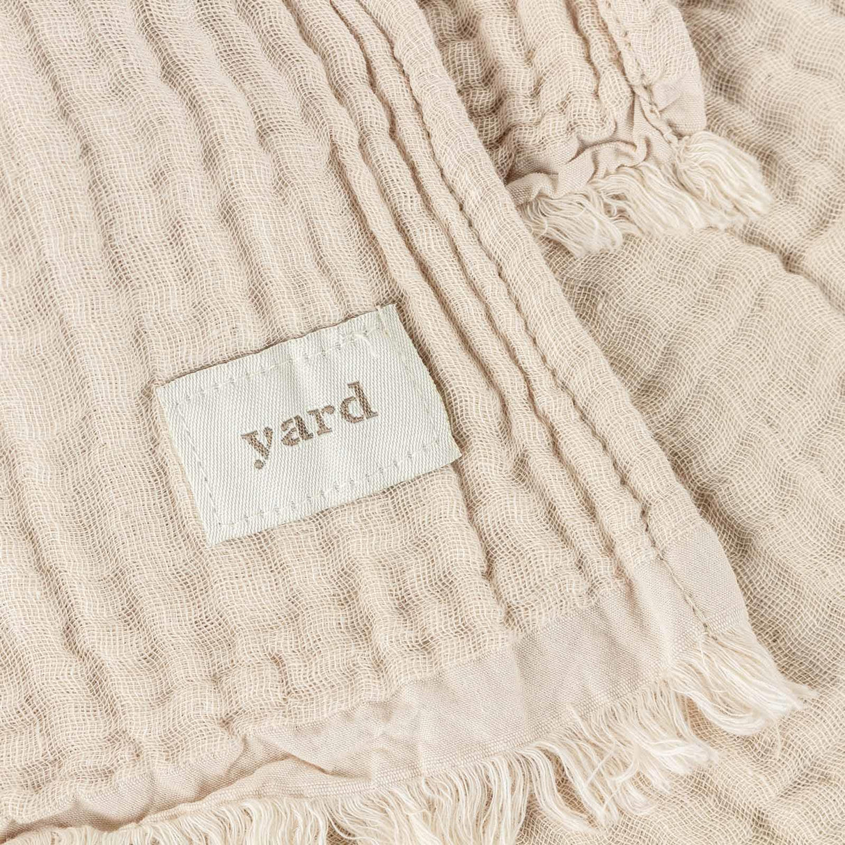 Lark Muslin Cotton Throw Natural