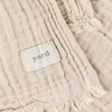 Lark Muslin Cotton Throw Natural