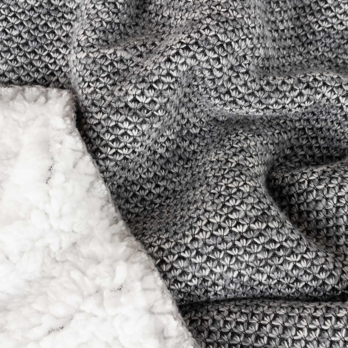 Nurrel Sherpa Throw Grey