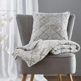 Cosy Diamond Cushion Silver