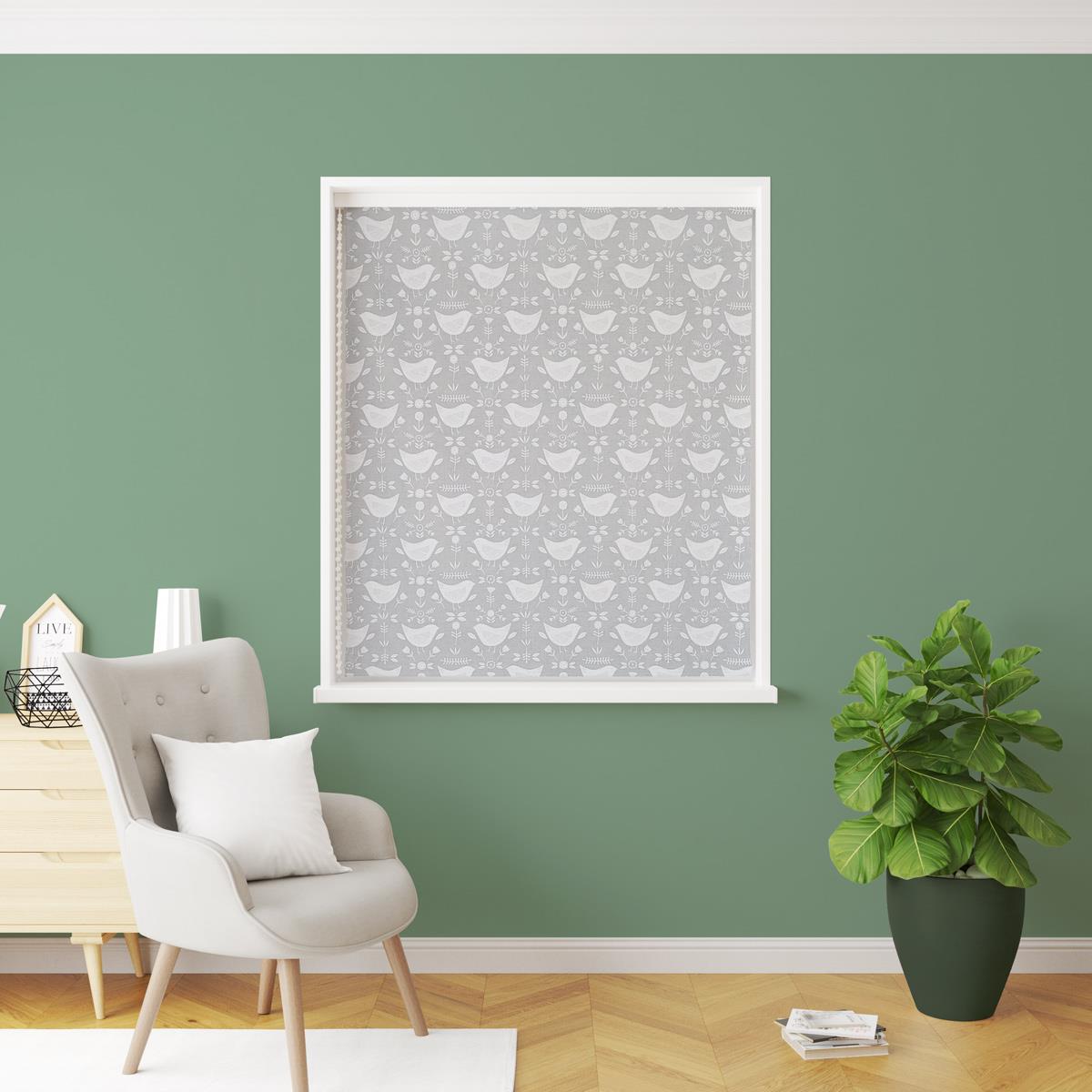 Narvik Grey Made To Measure Roman Blind