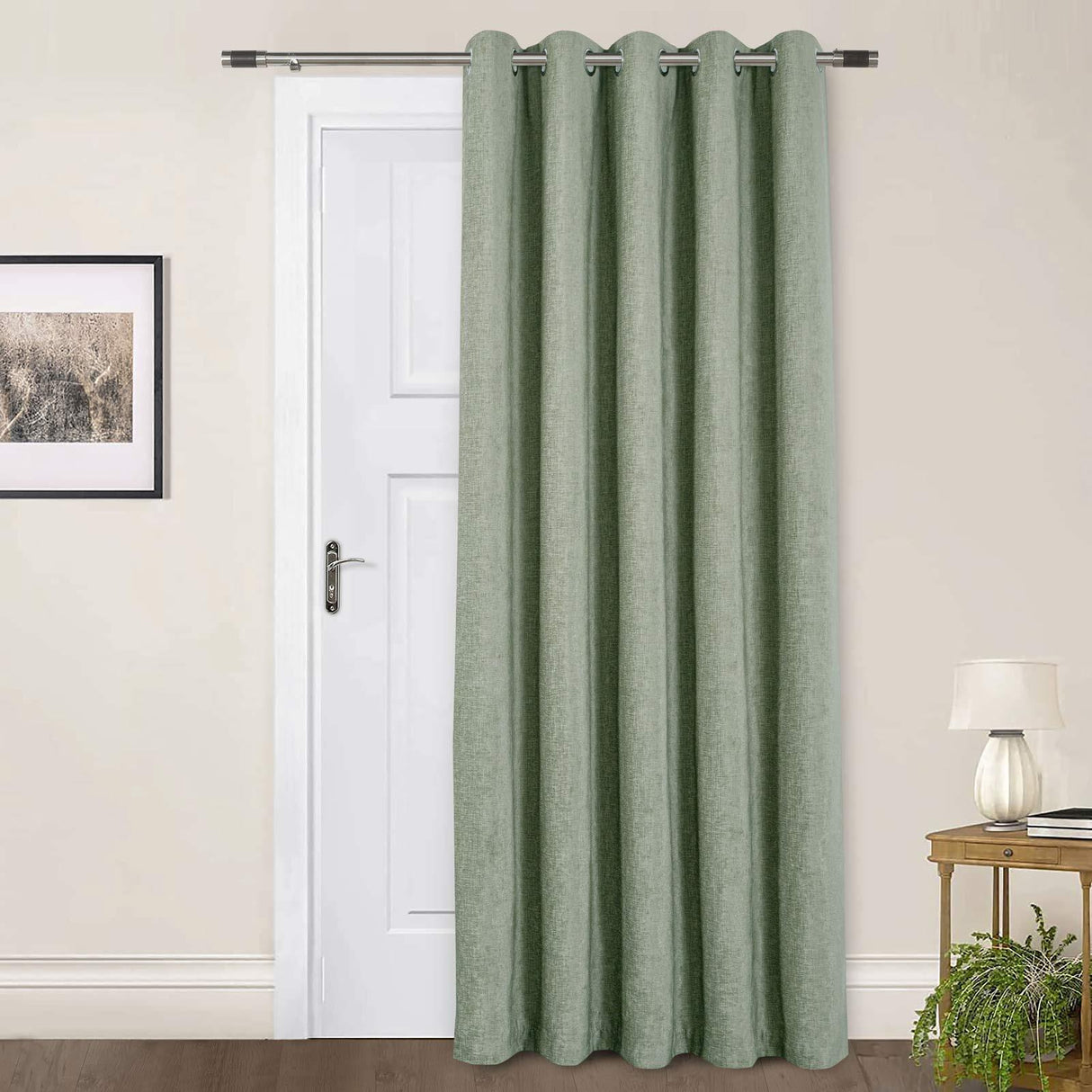 Amberley Thermal Door Curtain Sage