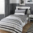 Beckett Stripe Mono Duvet Cover Set