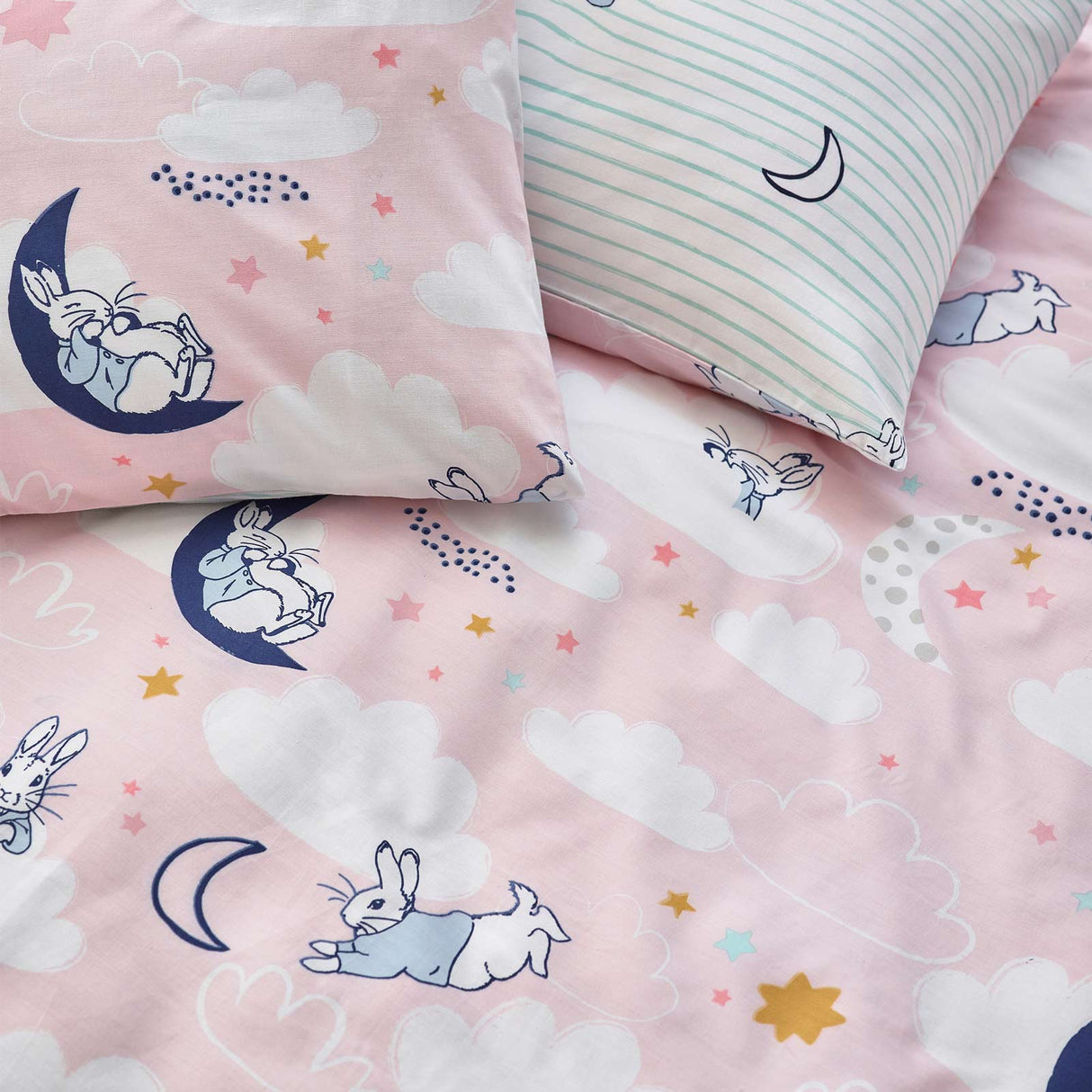 Peter Rabbit™ Sleepy Head Duvet Cover Set Pink