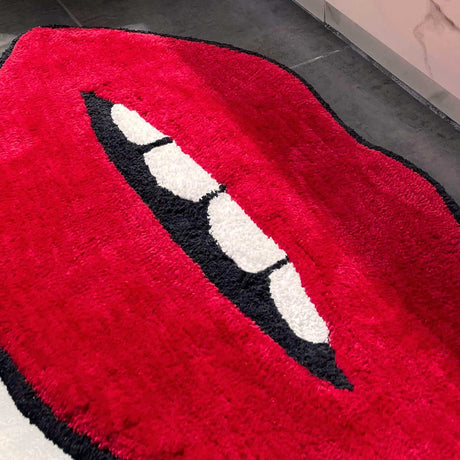 Lips Shaped Bath Mat Bath Mat Allure   