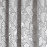 Quentin Velvet Eyelet Curtains Silver