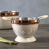 Cream + Copper Mini Colander