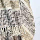 Savannah Herringbone Throw Natural