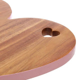 Pink Edge Heart Chopping Board