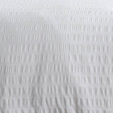 Honley Seersucker White Duvet Cover Set