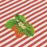 Strawberry Stripes Indoor Outdoor Table Runner