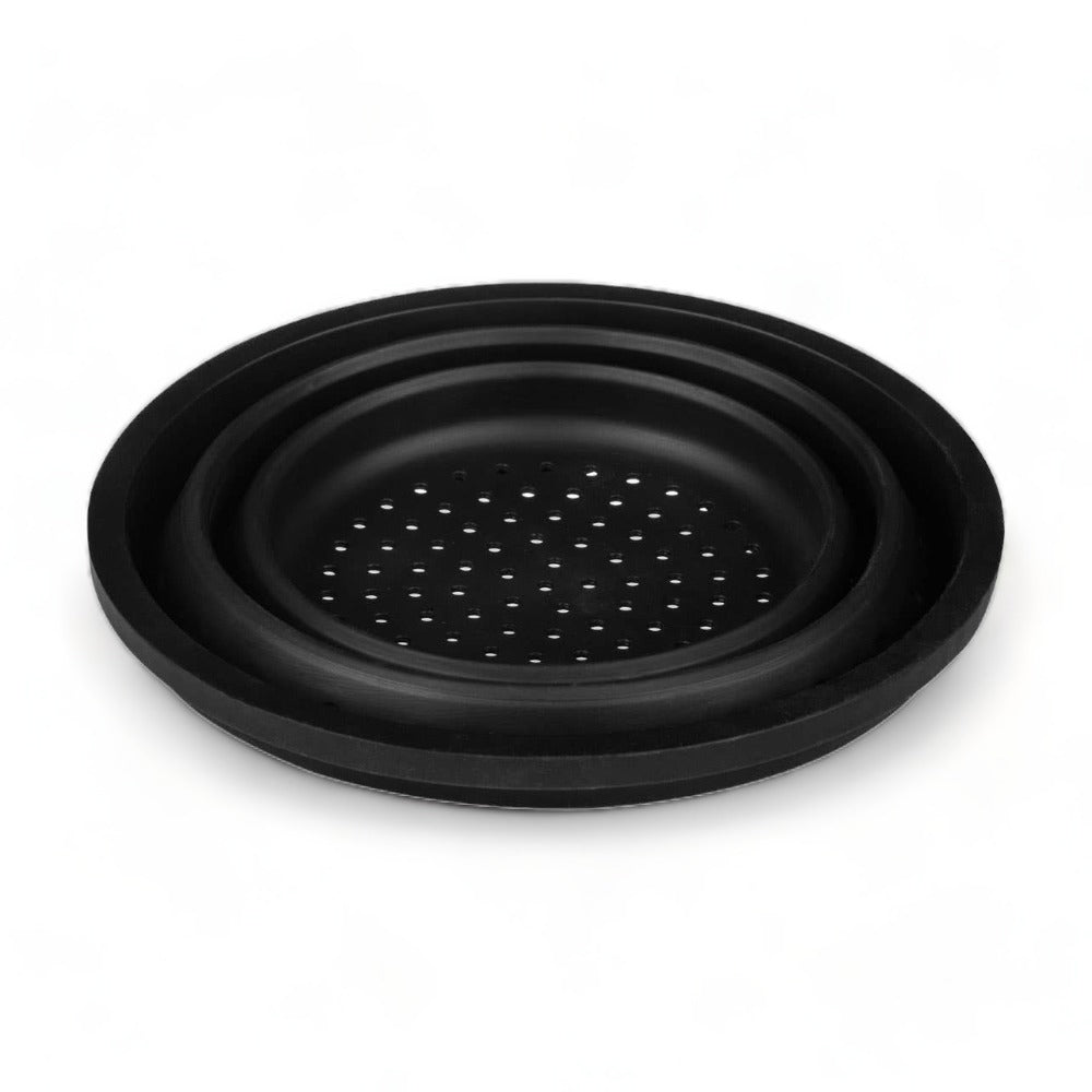 Black Slicone Colander + Steamer