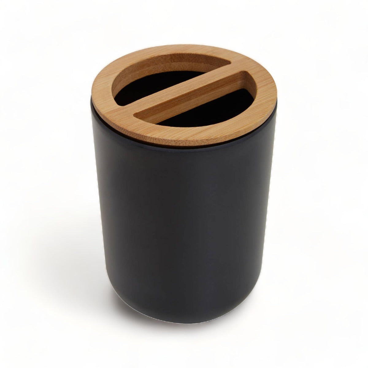 Black Bamboo Toothbrush Holder