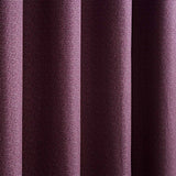 Textured Thermal Eyelet Curtains Plum