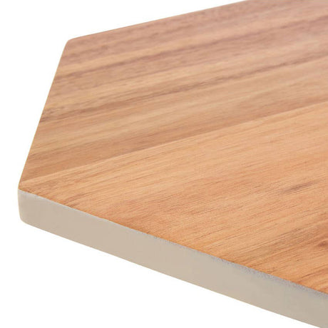 White Edge Hexagon Chopping Board