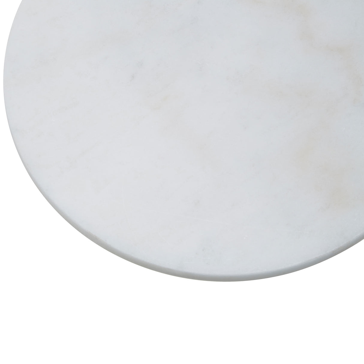 Round White Marble Paddle Chopping Board