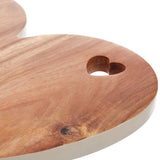 White Edge Heart Chopping Board