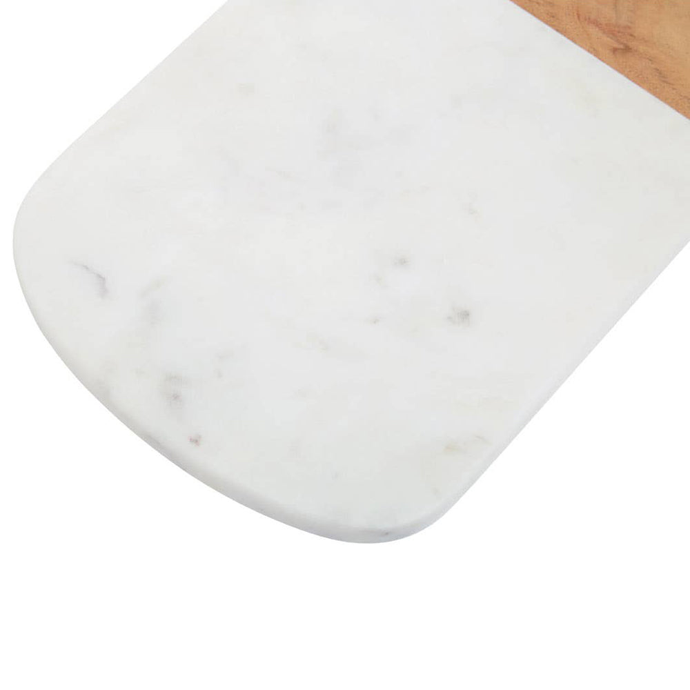 Acacia + Marble Serving Board