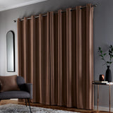 Goodwood Thermal Eyelet Curtains Bronze 46" x 54"