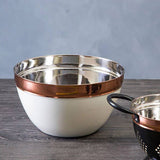 Cream + Copper Mixing Bowl