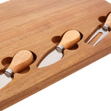 Acacia Cheese Board + Knife Set