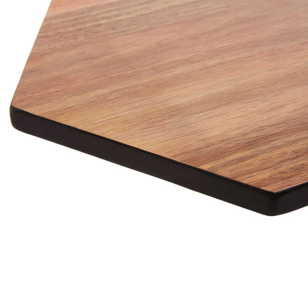 Black Edge Hexagon Chopping Board