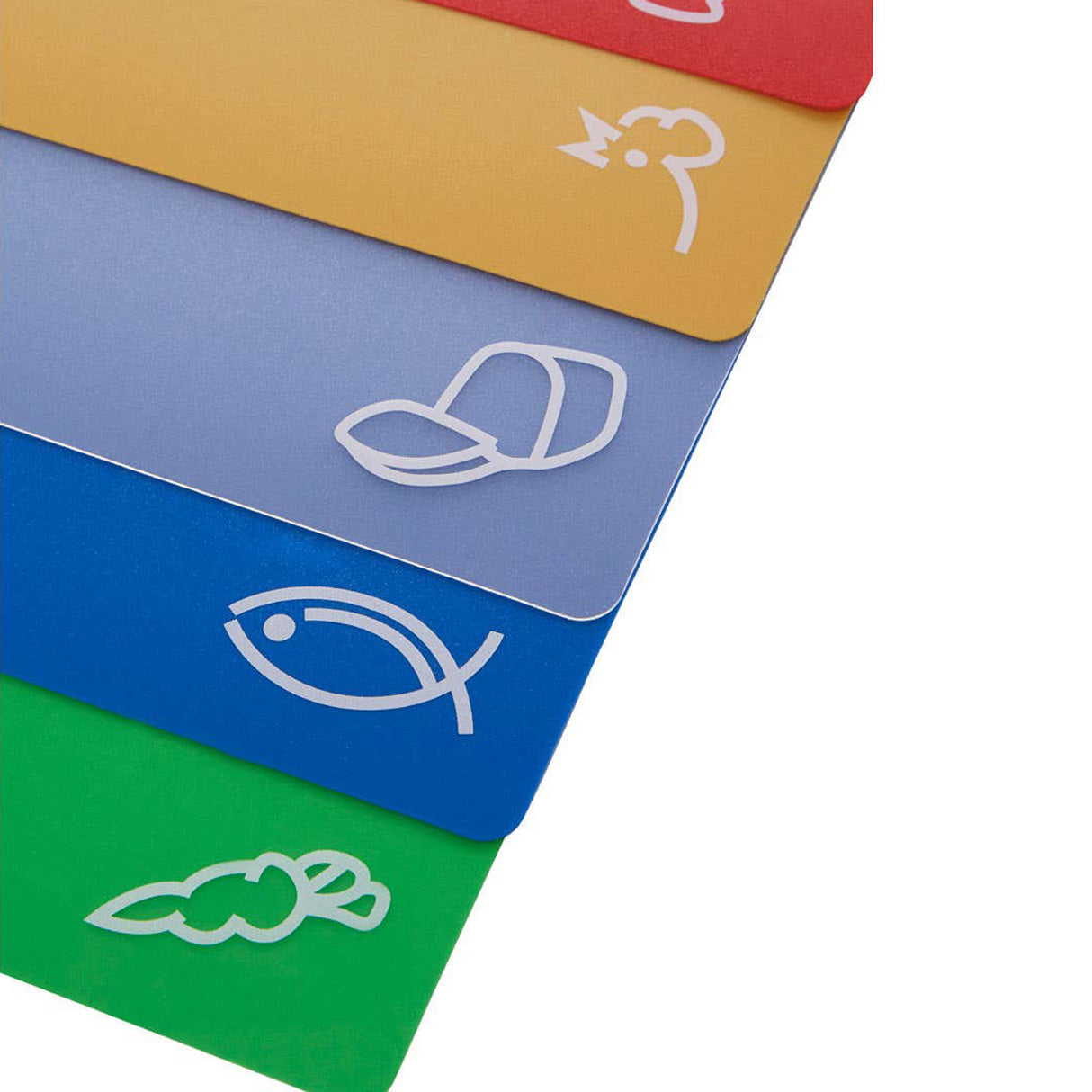 Set of 5 Colour Coded Flexi Chopping Mats