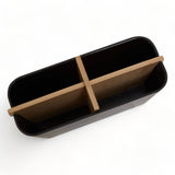 Black Bamboo Storage Organiser