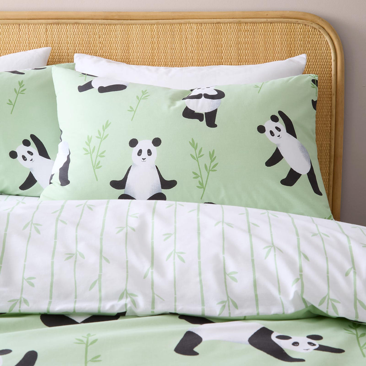 Panda Paws Duvet Cover Set