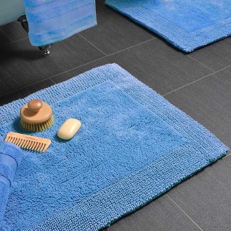 Elegance Reversible Bath Mat Cornish Blue Bath Mat Allure   