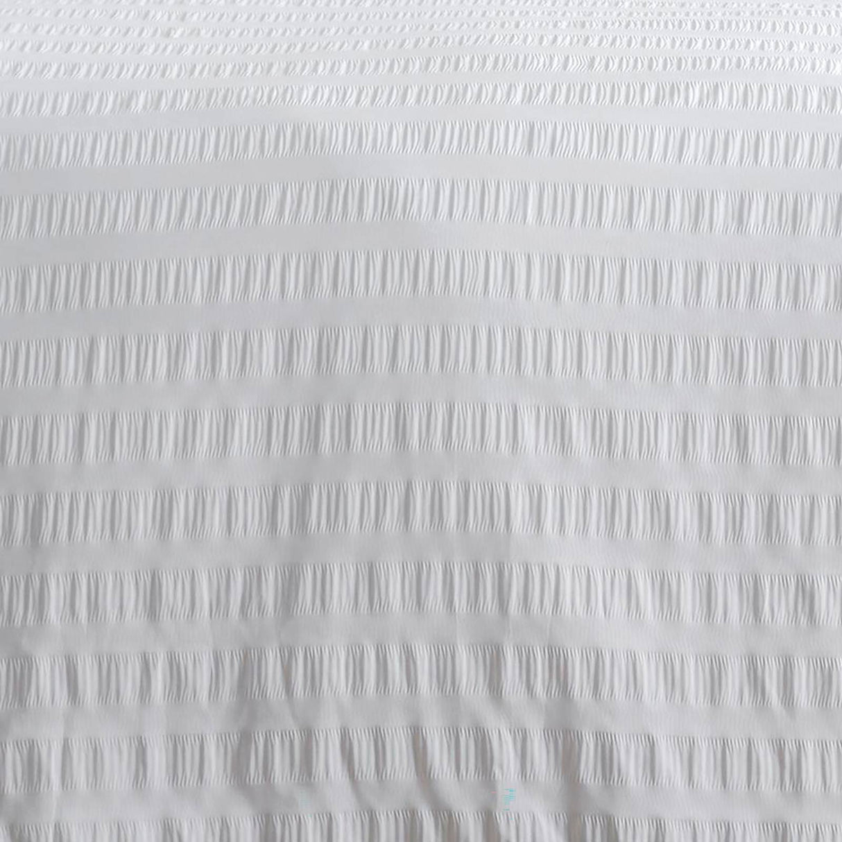 Honley Seersucker White Duvet Cover Set