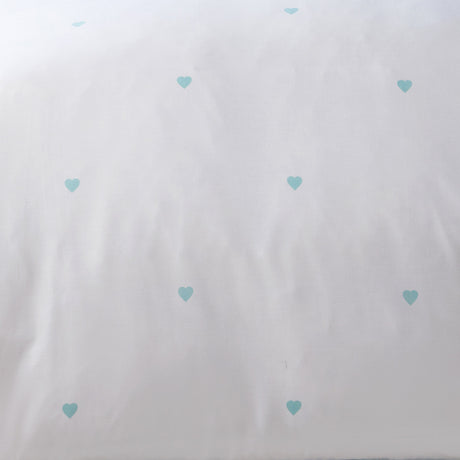 Decorative Heart Duck Egg Duvet Cover Set