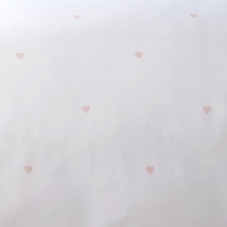 Decorative Heart Blush Duvet Cover Set