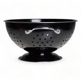 Black Enamel Colander