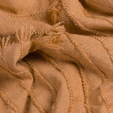 Hazie Woven Fringed Throw Cinnamon