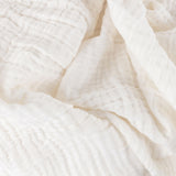 Lark Muslin Cotton Throw White